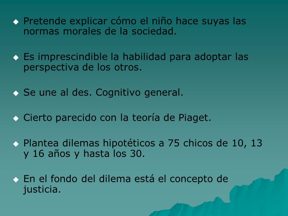 Pretende explicar cómo el niño hace suyas las normas morales de la sociedad.