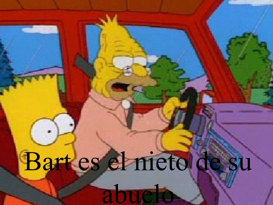 Bart es el nieto de su abuelo