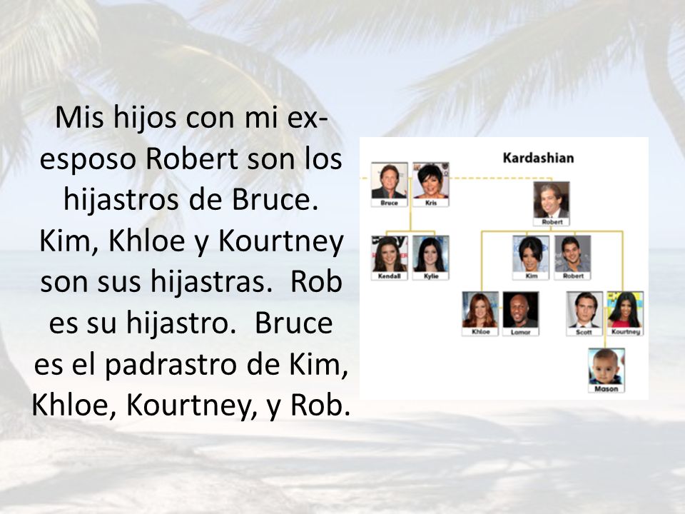 Mis hijos con mi ex-esposo Robert son los hijastros de Bruce