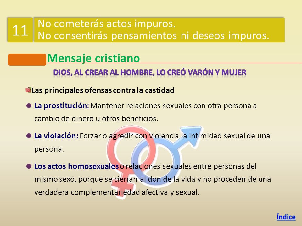 Dios, al crear al hombre, lo creó varón y mujer