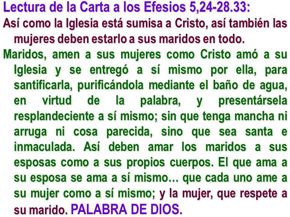 Lectura de la Carta a los Efesios 5, :