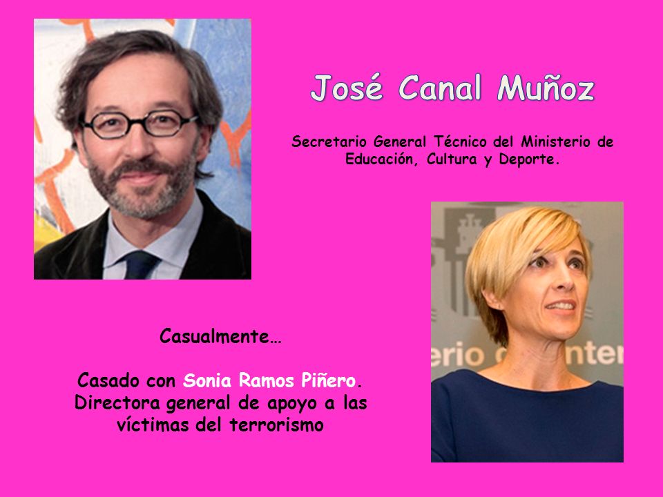 José Canal Muñoz Secretario General Técnico del Ministerio de Educación, Cultura y Deporte.