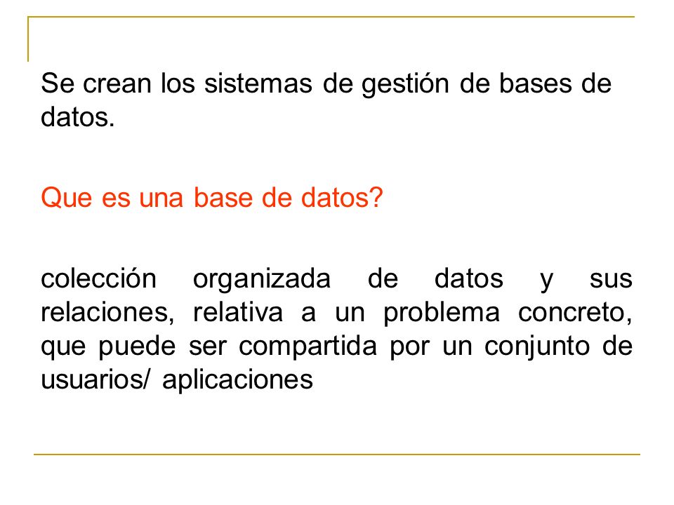 Se crean los sistemas de gestión de bases de datos.