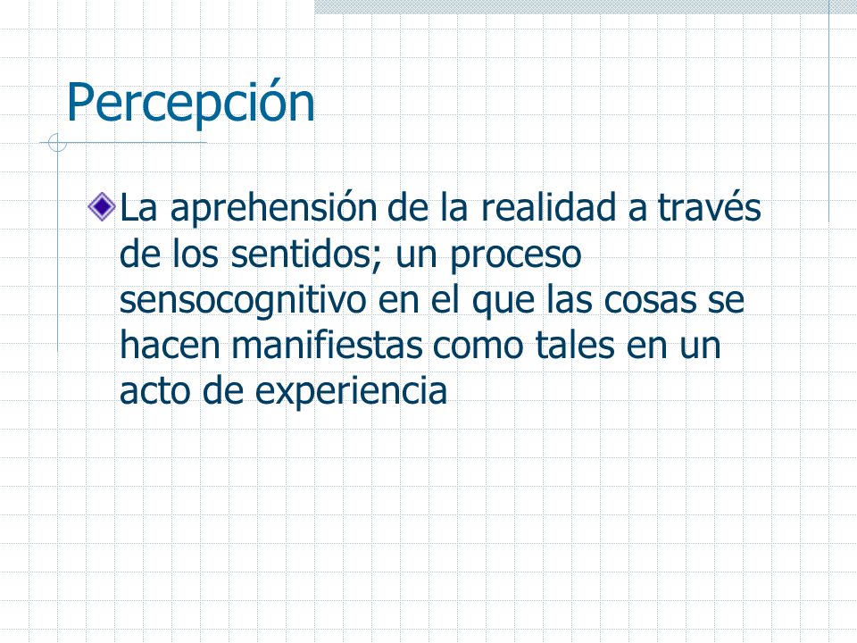 Percepción