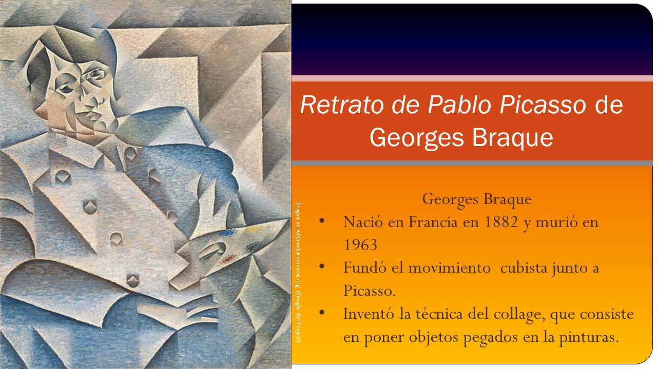 Retrato de Pablo Picasso de Georges Braque