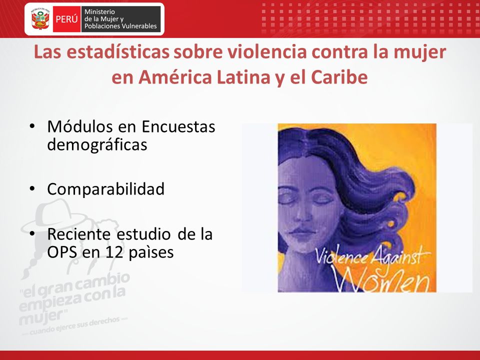 Las estadísticas sobre violencia contra la mujer en América Latina y el Caribe