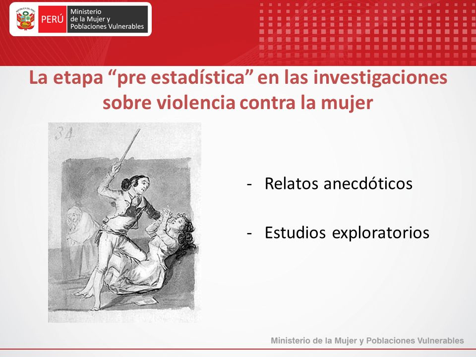 La etapa pre estadística en las investigaciones sobre violencia contra la mujer