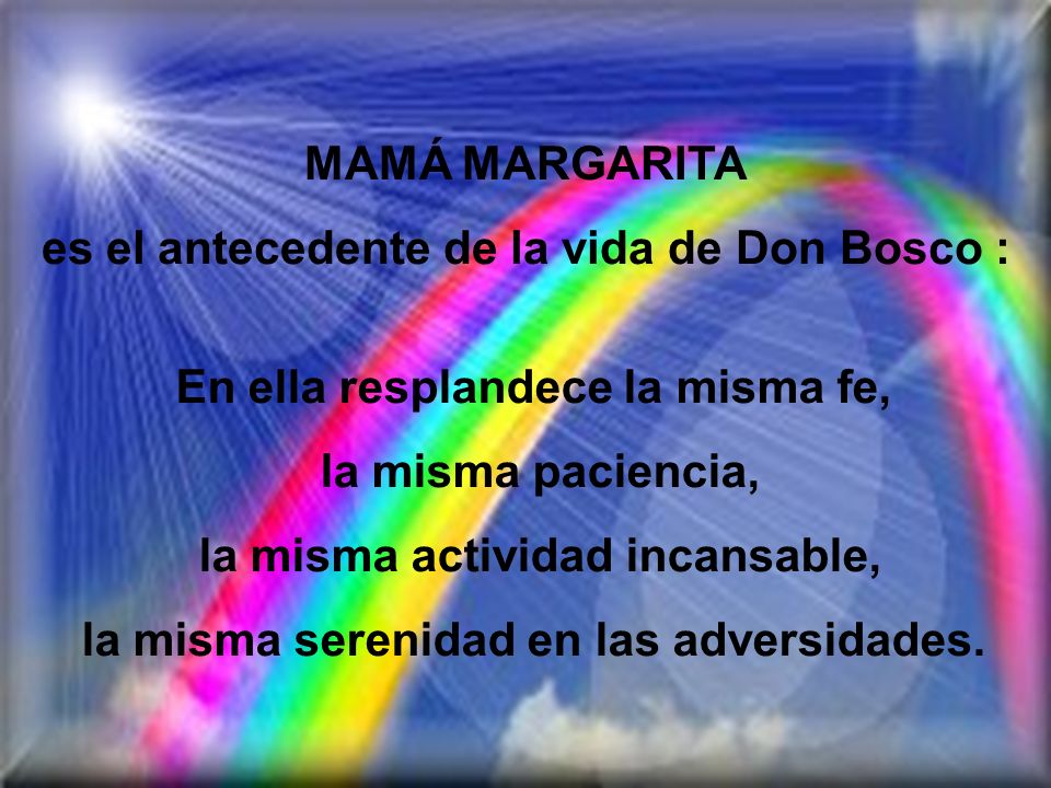 es el antecedente de la vida de Don Bosco :