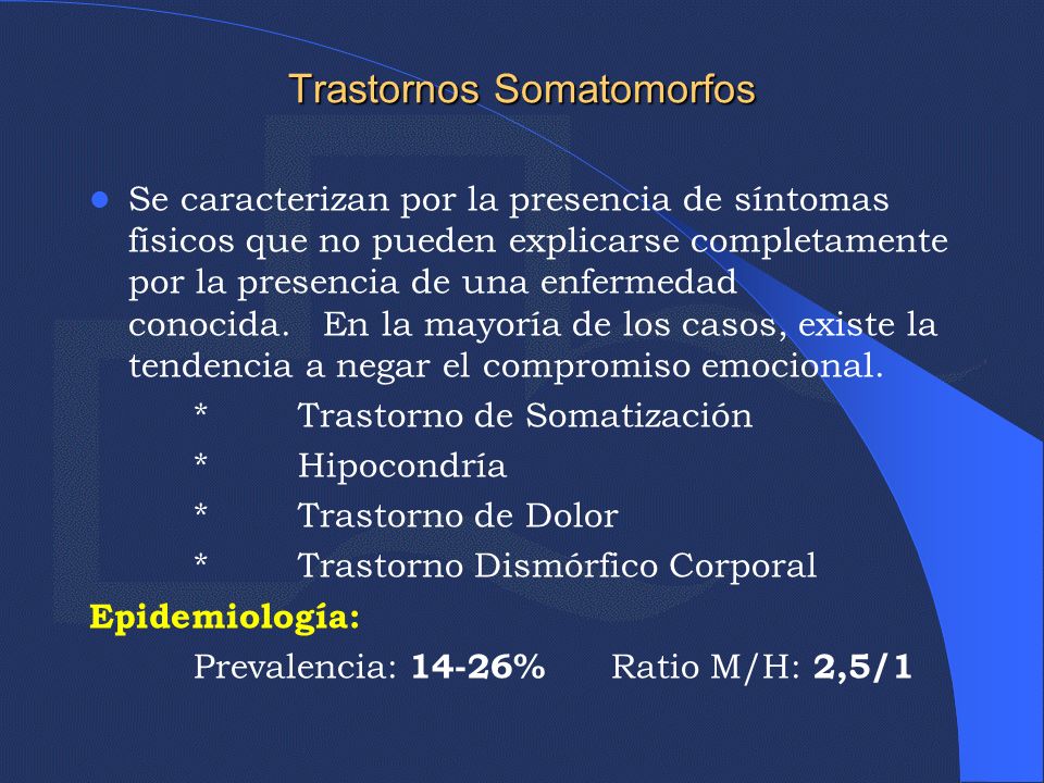Trastornos Somatomorfos