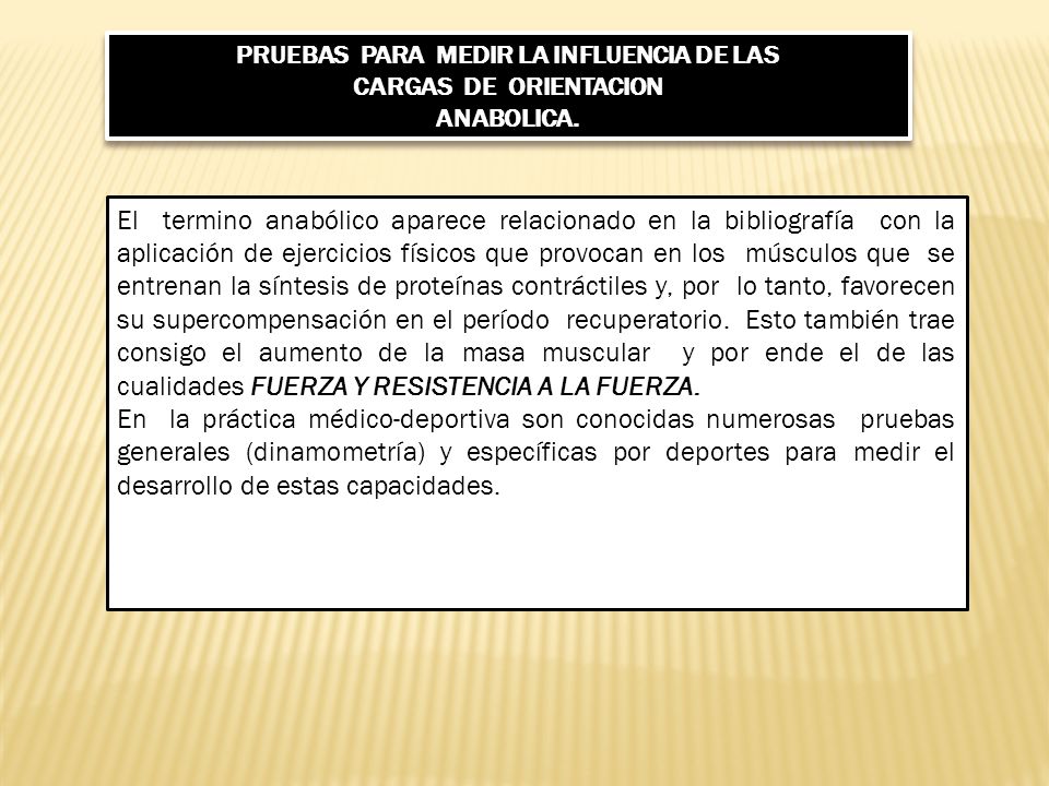 PRUEBAS PARA MEDIR LA INFLUENCIA DE LAS CARGAS DE ORIENTACION