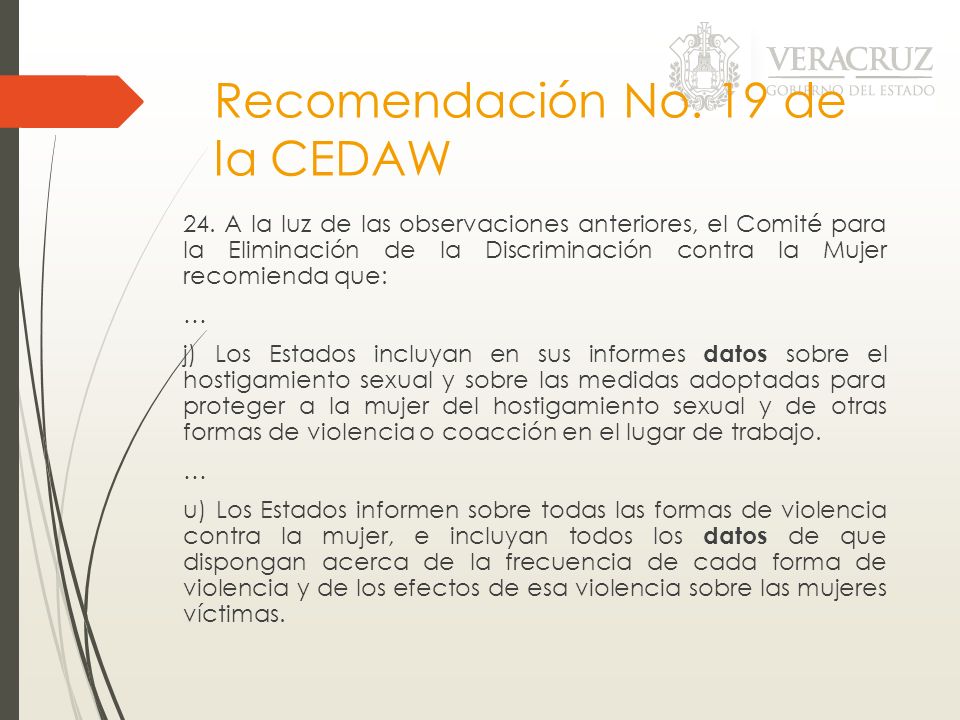 Recomendación No. 19 de la CEDAW