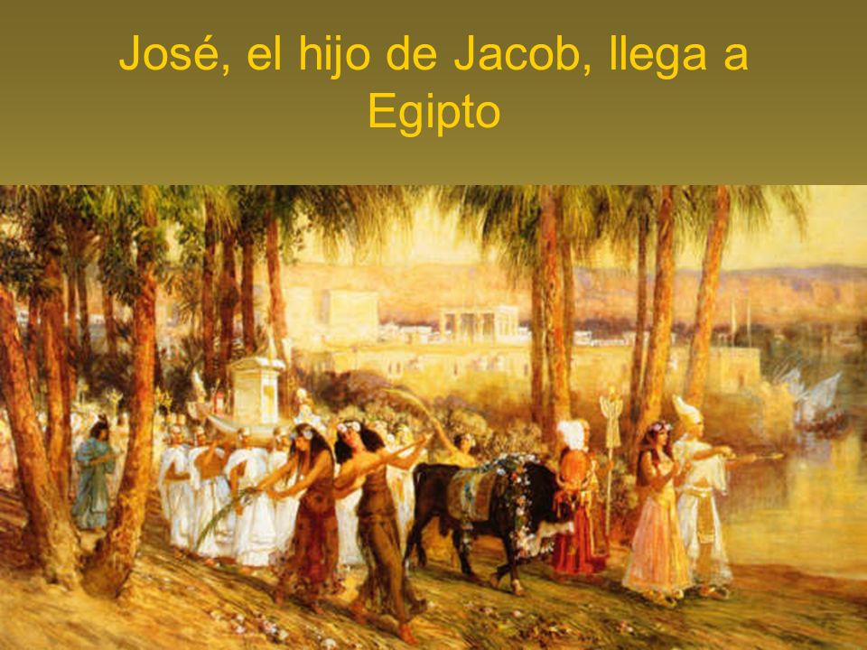 José, el hijo de Jacob, llega a Egipto
