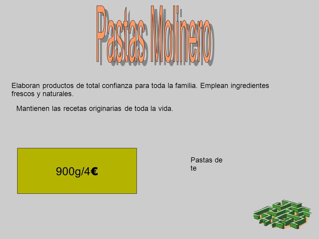Pastas Molinero Elaboran productos de total confianza para toda la familia. Emplean ingredientes frescos y naturales.