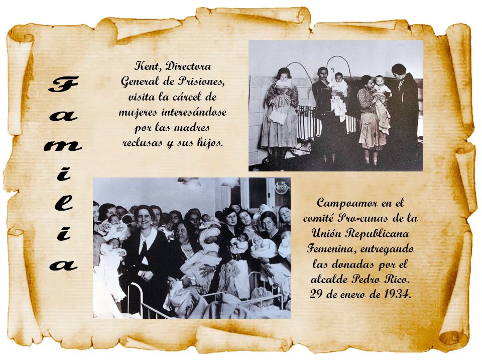 Kent, Directora General de Prisiones, visita la cárcel de mujeres interesándose por las madres reclusas y sus hijos.