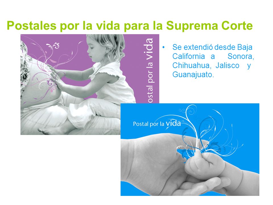 Postales por la vida para la Suprema Corte