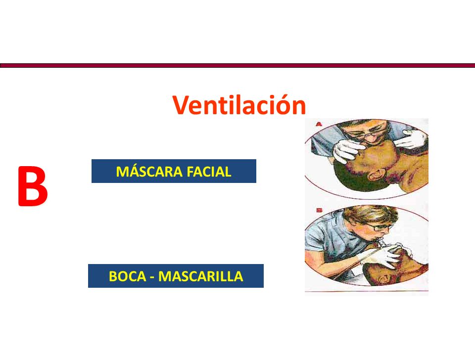 Ventilación B MÁSCARA FACIAL BOCA - MASCARILLA