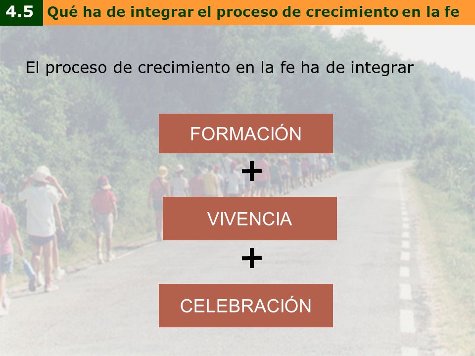 El proceso de crecimiento en la fe ha de integrar