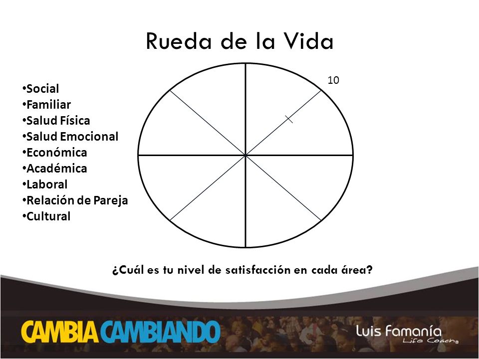 Rueda de la Vida Social Familiar Salud Física Salud Emocional