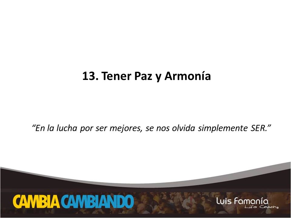 En la lucha por ser mejores, se nos olvida simplemente SER.