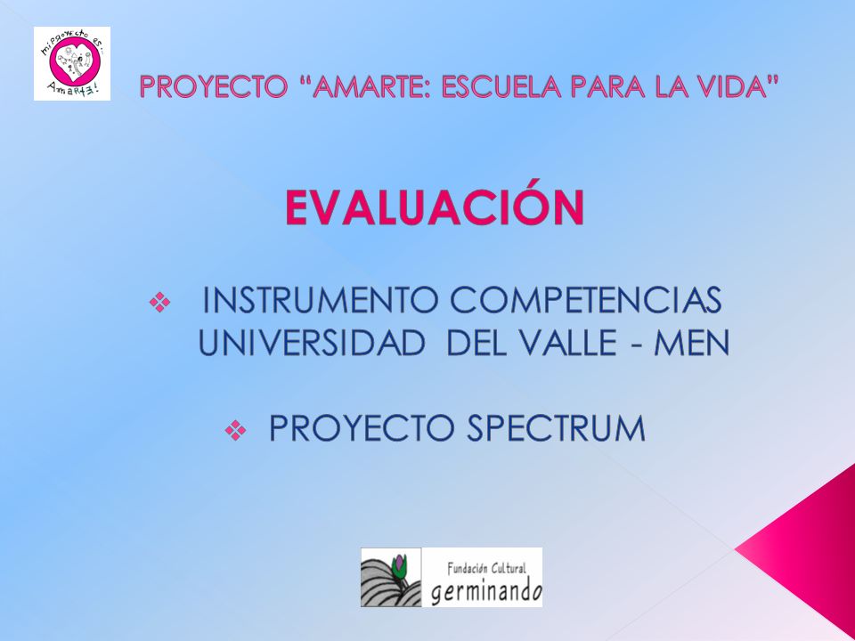 PROYECTO AMARTE: ESCUELA PARA LA VIDA