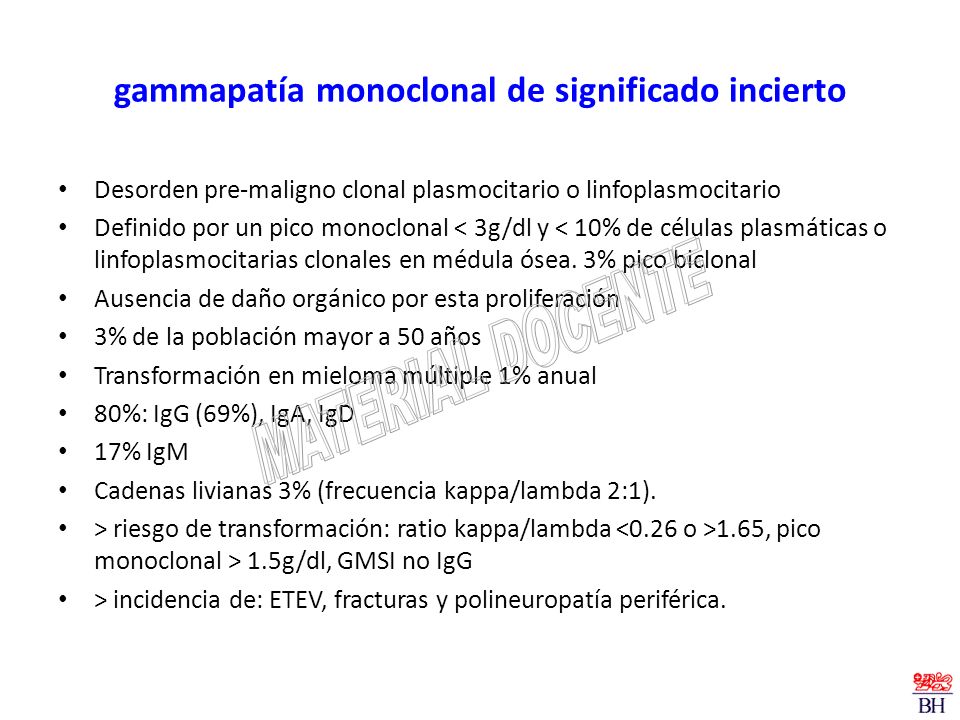 Discrasias Plasmocitarias Gammapatías monoclonales - ppt descargar
