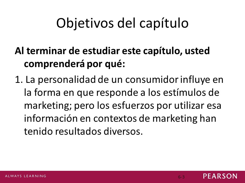 Objetivos del capítulo