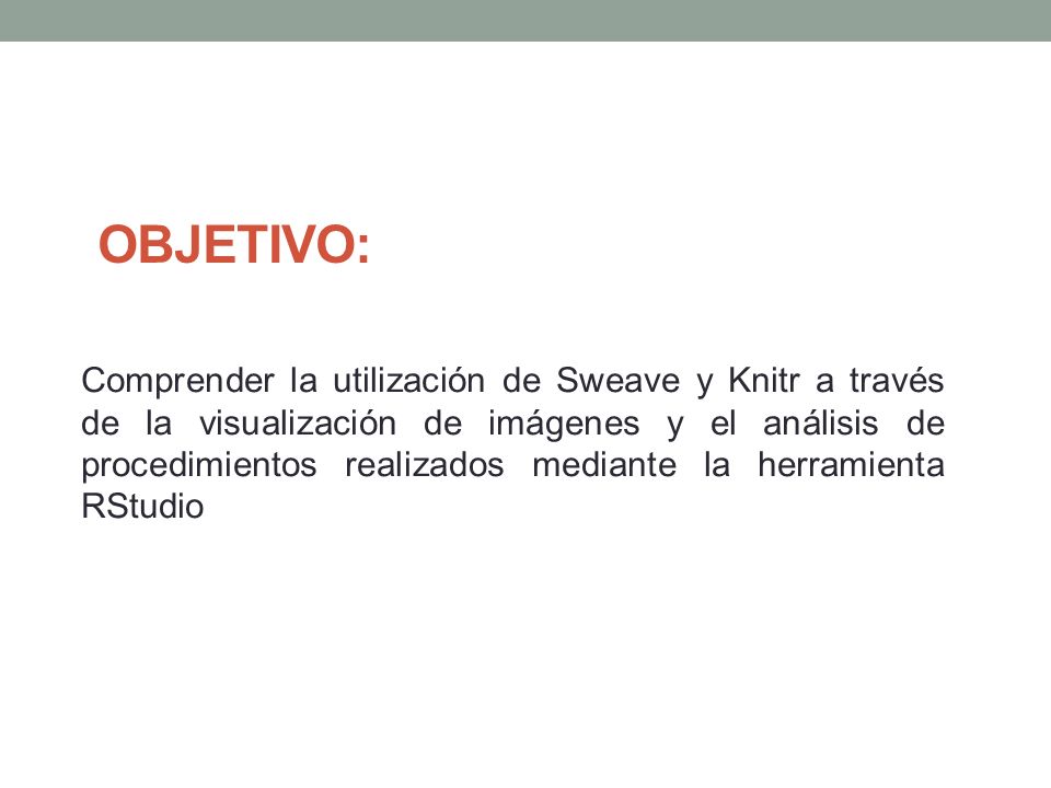 OBJETIVO: