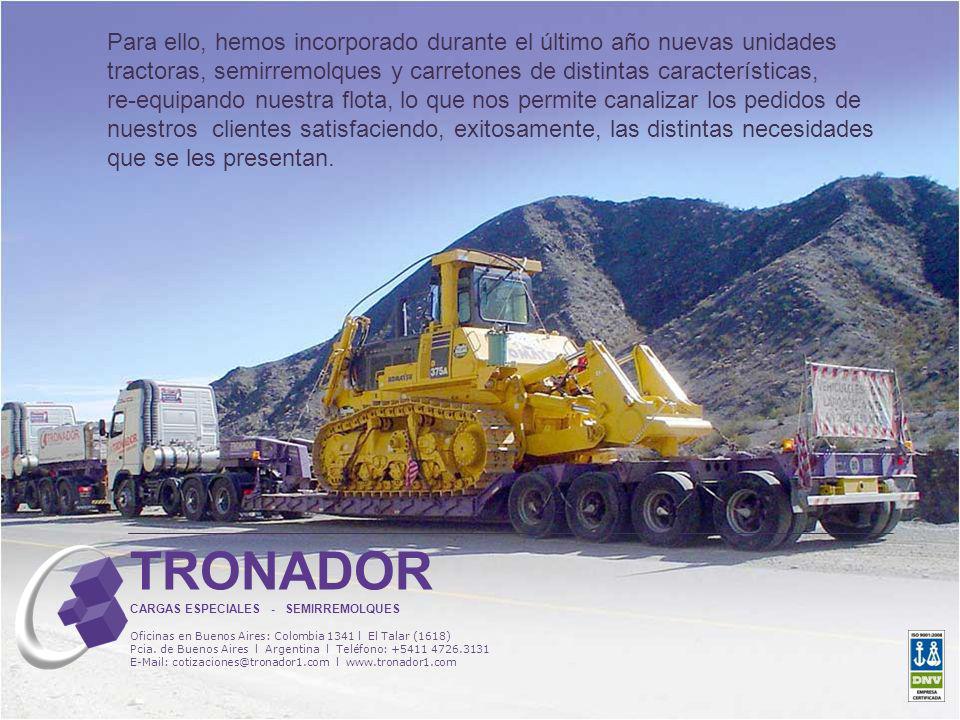 TRONADOR CARGAS ESPECIALES - SEMIRREMOLQUES