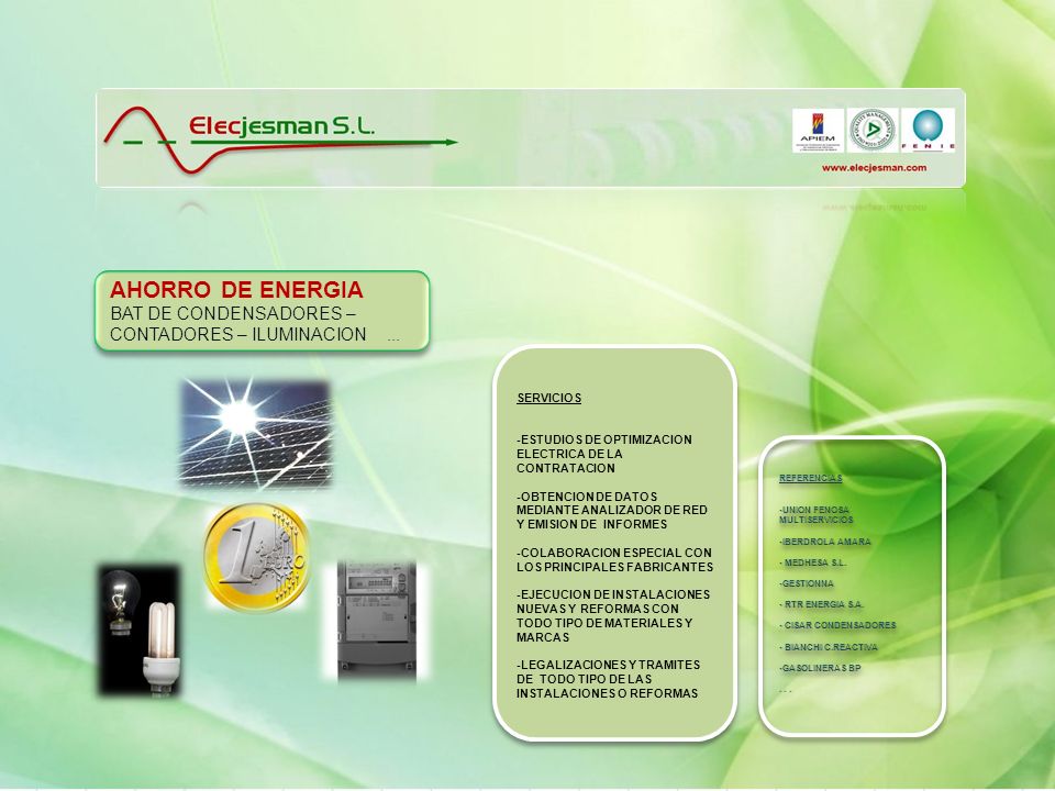 AHORRO DE ENERGIA BAT DE CONDENSADORES – CONTADORES – ILUMINACION ...