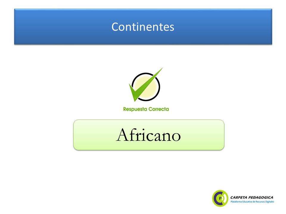 Continentes Africano