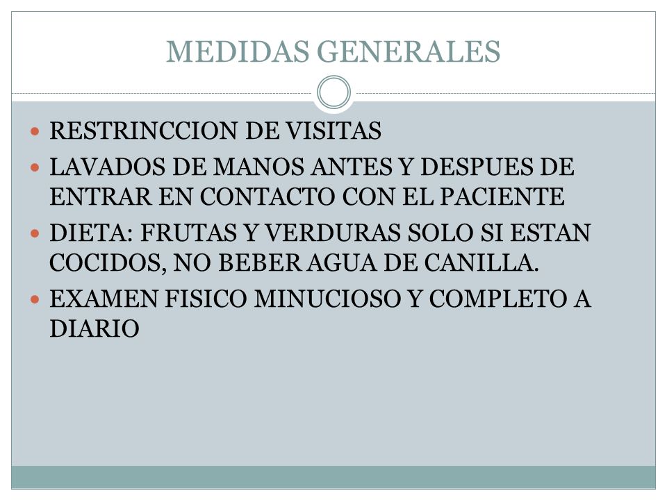 MEDIDAS GENERALES RESTRINCCION DE VISITAS