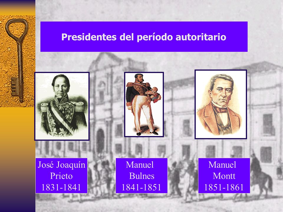 Presidentes del período autoritario