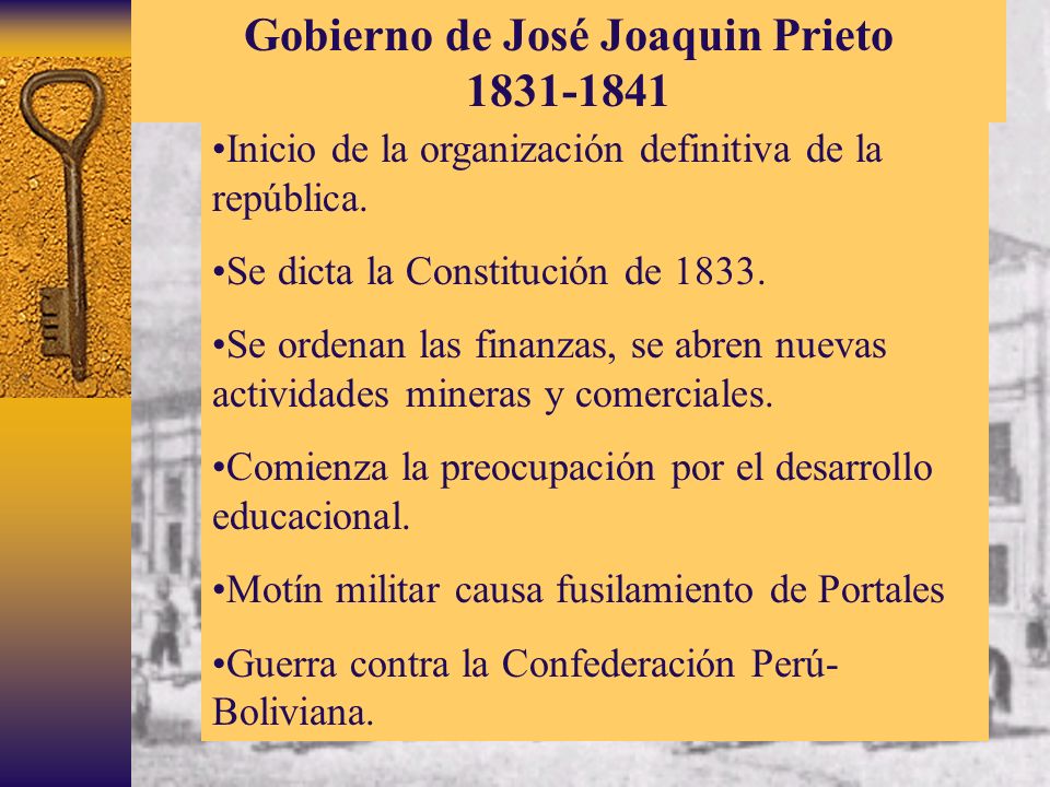 Gobierno de José Joaquin Prieto