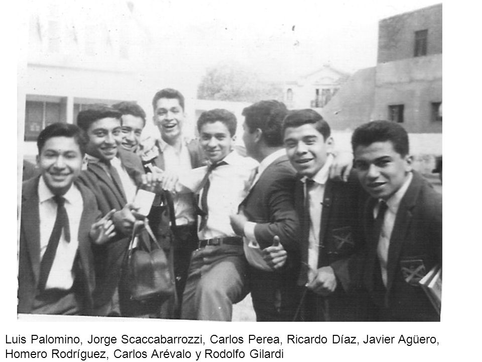 Luis Palomino, Jorge Scaccabarrozzi, Carlos Perea, Ricardo Díaz, Javier Agüero, Homero Rodríguez, Carlos Arévalo y Rodolfo Gilardi