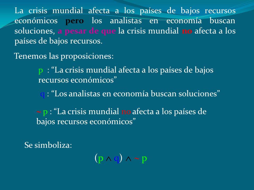 La crisis mundial afecta a los países de bajos recursos económicos pero los analistas en economía buscan soluciones, a pesar de que la crisis mundial no afecta a los países de bajos recursos.
