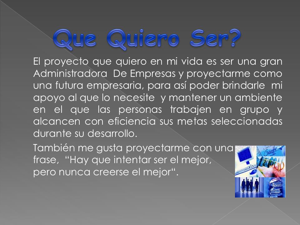 Que Quiero Ser