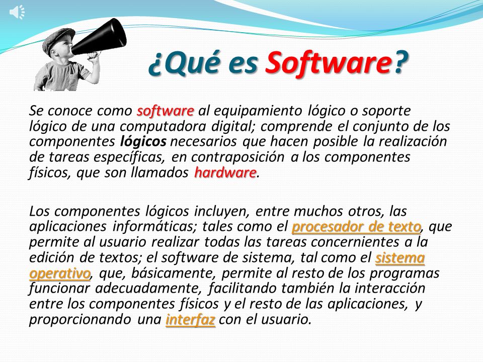 ¿Qué es Software