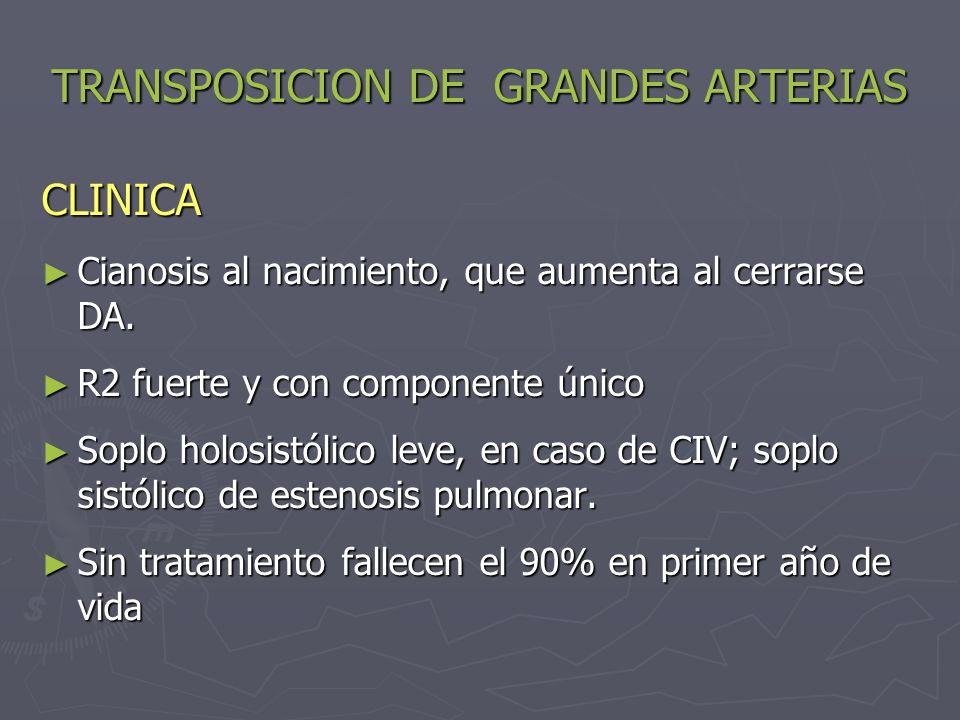 TRANSPOSICION DE GRANDES ARTERIAS