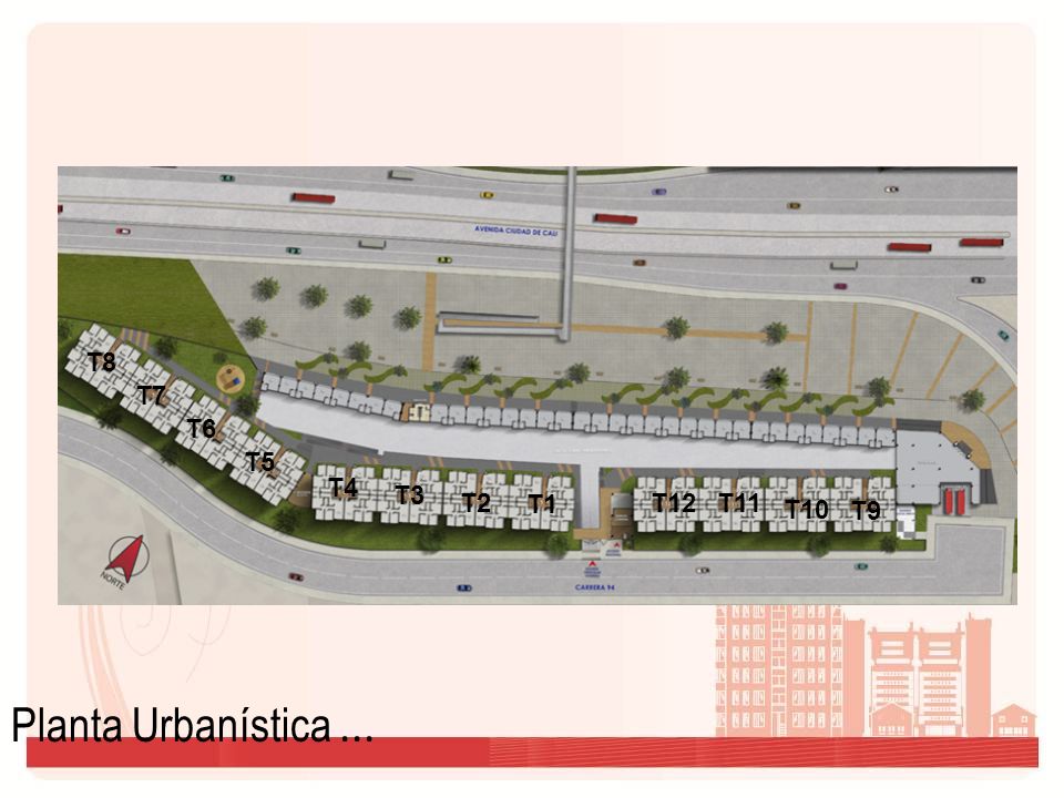 T8 T7 T6 T5 T4 T3 T2 T1 T12 T11 T10 T9 Planta Urbanística ...