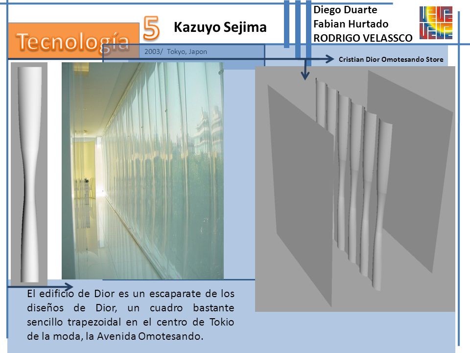 5 Tecnología Kazuyo Sejima Diego Duarte Fabian Hurtado