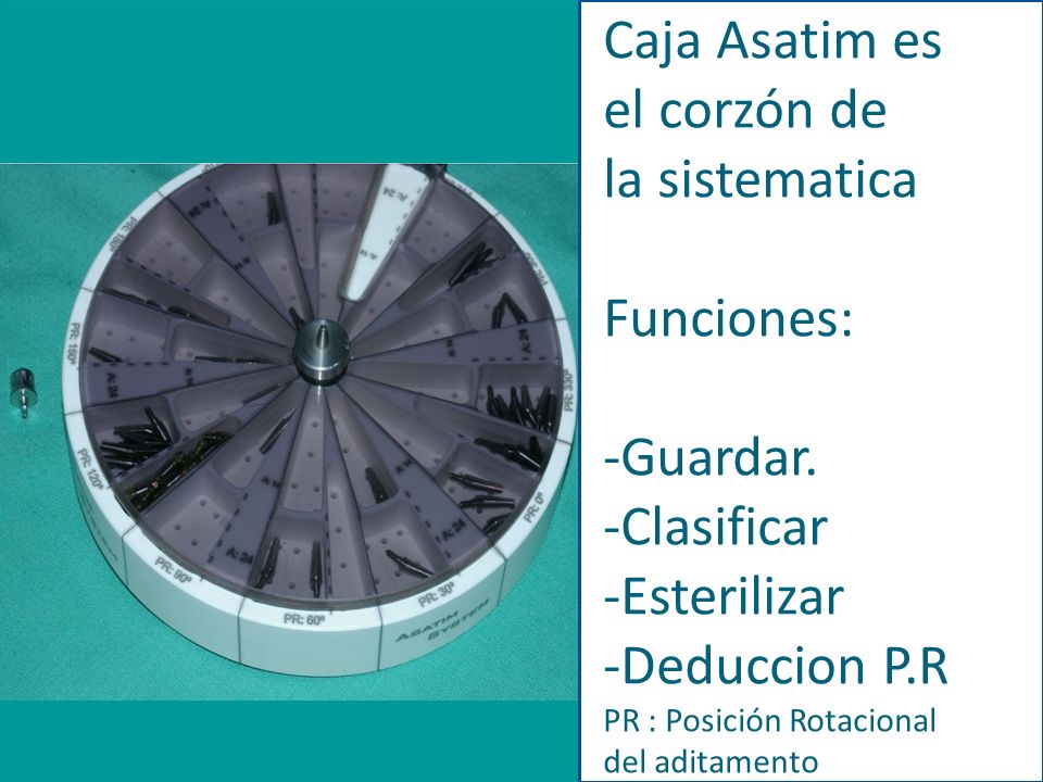 Caja Asatim es el corzón de la sistematica Funciones: -Guardar