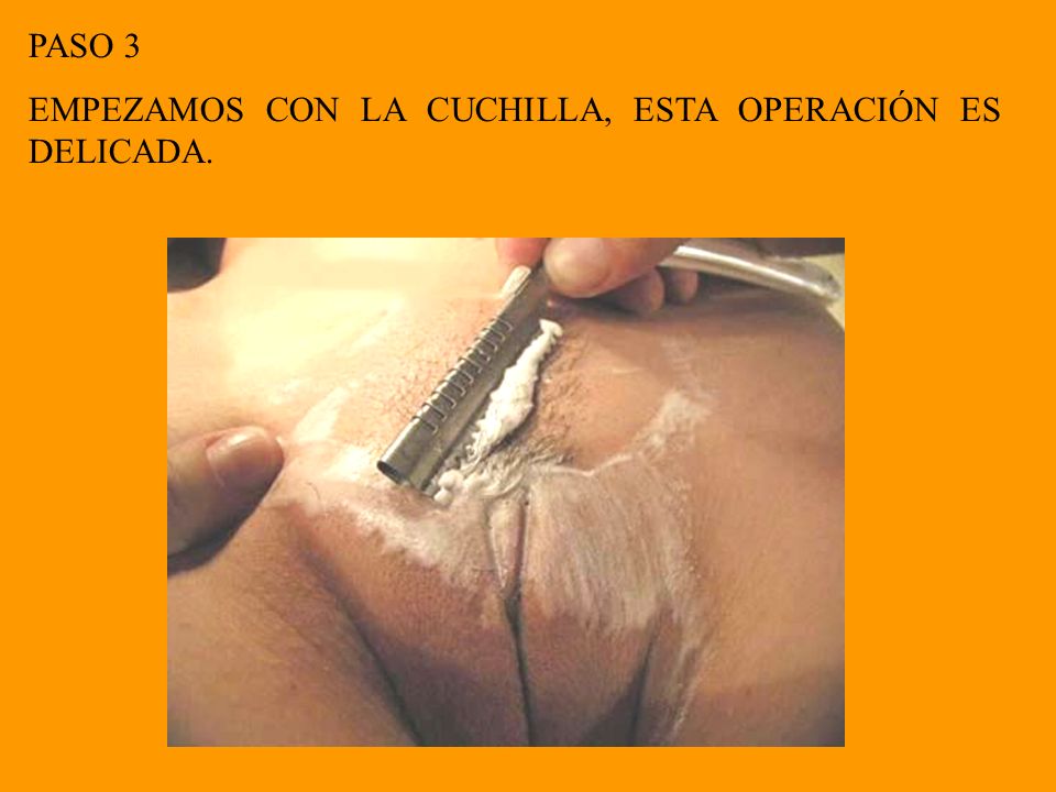 PASO 3 EMPEZAMOS CON LA CUCHILLA, ESTA OPERACIÓN ES DELICADA.