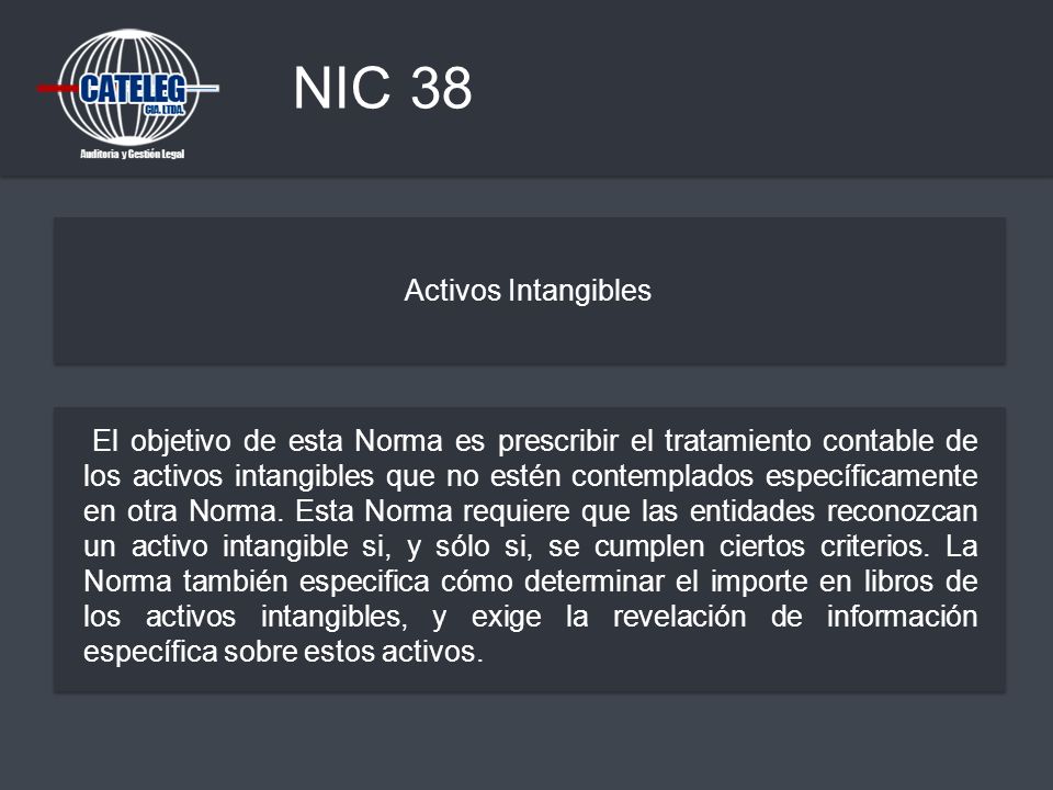 NIC 38 Activos Intangibles