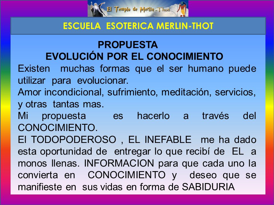 ESCUELA ESOTERICA MERLIN-THOT