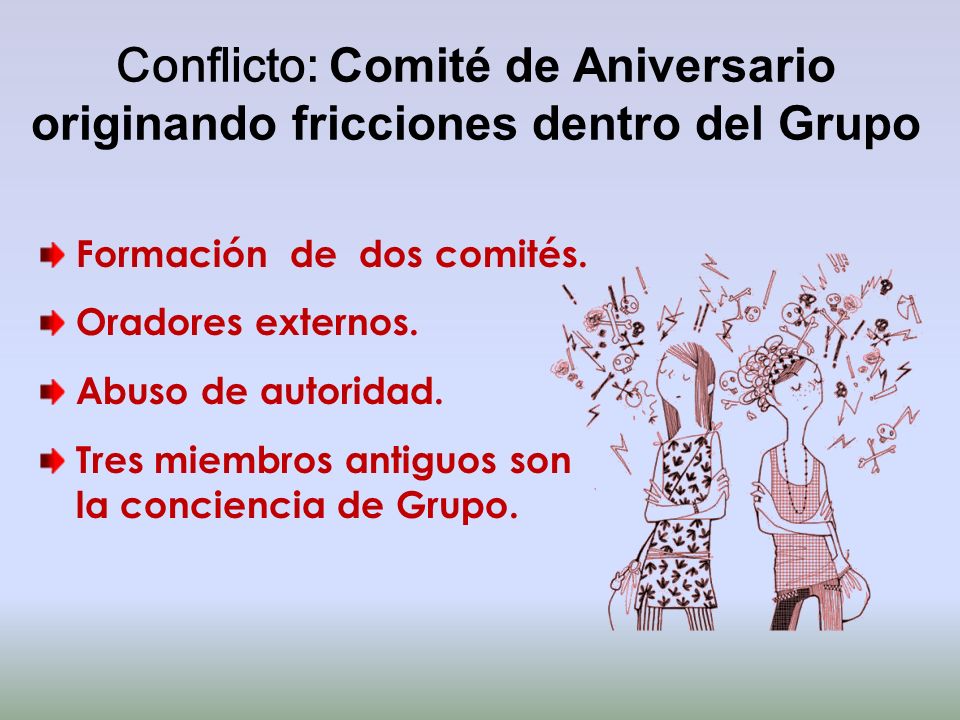 Conflicto: Comité de Aniversario originando fricciones dentro del Grupo