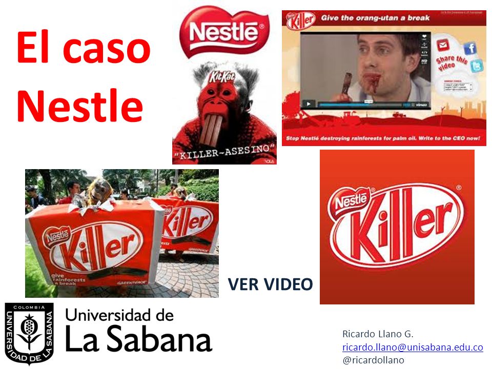 El caso Nestle VER VIDEO Ricardo Llano G.