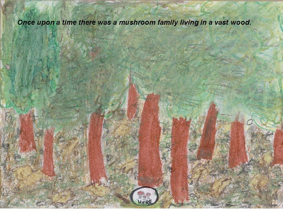Once upon a time there was a mushroom family living in a vast wood.