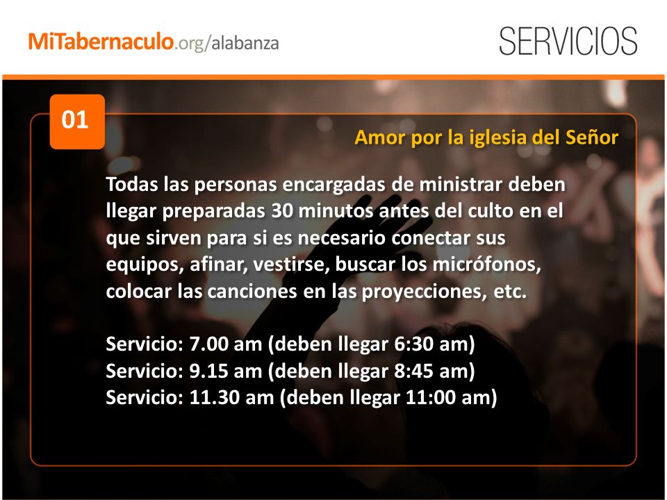 01 Amor por la iglesia del Señor