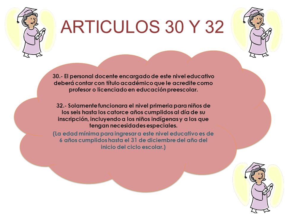 ARTICULOS 30 Y 32