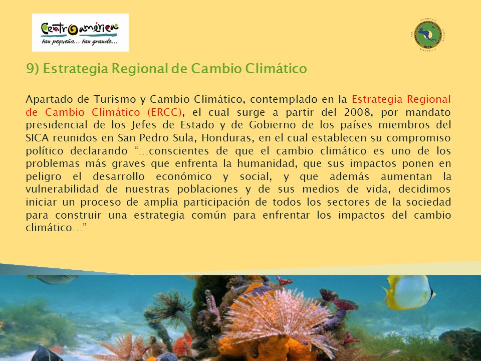 9) Estrategia Regional de Cambio Climático